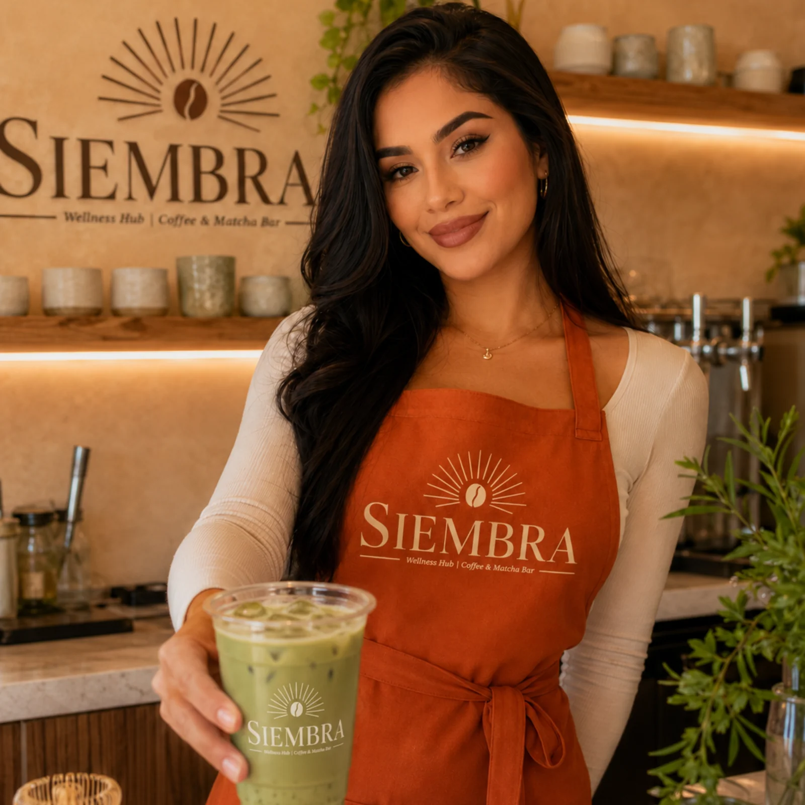 Interior de SIEMBRA con plantas y luz natural